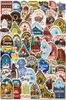 50Pcs Cartoon Outdoor Camping Sticker Travel Graffiti Kids Toy Skateboard Car Motorcycle Bicycle Sticker Decals3424044