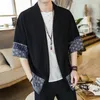 Abbigliamento etnico Kimono giapponese Uomo Cardigan Streetwear Tradizionale Samurai 4XL 5XL Haori Camicia da uomo Yukata Camicie maschili