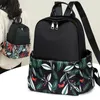 Mochilas escolares con estampado en Color para mujer, morral de nailon impermeable de gran capacidad, mochila de viaje de ocio para niña 2024