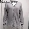 Frauen Pullover 2024 Frühling Herbst Mode Sexy Tiefem V-ausschnitt Spitze Patchwork Pullover Casual Langarm Tasten Dame