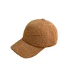 Gorras de bola Gorras de invierno para mujeres Hombres Gorra de béisbol de lana Espesar Cálido Color puro Casquette Sombrero Hombres Mujeres Sombreros al por mayor YQ240117