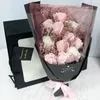 HVAYI Jabón Rosas Ramo Flores Artificiales Planta Matrimonio Cumpleaños Navidad Boda Día de San Valentín Regalo Decoración del Hogar 240117