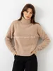 Women's Sweaters 053 New Women's European And American Knitted Sweater Autumn And Winter Pop Turtleneck Sweater Imitation Mink Loose