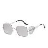 New Square Sunglasses Men's and Women's Large Frame Fashion Punk Style Glasses Trend Street Photography