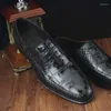 Geklede schoenen Ourui echte krokodillenleer mannelijk zakelijk formeel voor heren leer heren vrije tijd