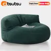 Otautau qualidade chenille veludo saco de feijão capa sem enchimento apoio para os pés pufe otomano assento beanbag cadeira confortável sofá preguiçoso dd6xn1t 240116