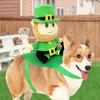 Köpek giyim St Patrick's Day Costume Party, küçük köpek yavrusu kediler için rahat rahatlık, tatil tema festivalleri dekor evcil hayvan kıyafetleri