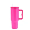 Wholesale 40oz third-generation car cup with straw handle cup, stainless steel insulation and cold insulation ice cream cup