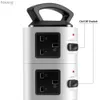 كابل الطاقة المكونات الشريط العمودي لقطعة الحامي البرجية 2/3/4 Outlet UK Electric Plug Socket 4USB Charger 3M Office Office Home YQ240117