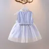 女の子のドレスlawadka 9m-4t夏の縞模様の女の女の子のドレス袖のない子供の服女の子のためのカジュアルコットンドレス