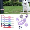 Dog Collars 67JE Outdoor Waterproof Collar Macaron Color Adjustable Nylon For