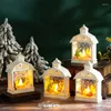 Veilleuses bonhomme de neige lanterne de haute qualité et Durable père noël Style européen maison cadeaux pour enfants ensemble de Festival de lumière accessoires
