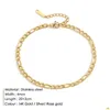 Anklets Fashion Designer Stainless Beach Anklet Vintage Jewelry 18k Gold Plated Transport Bead Metal Foot Ring for Girlfriend Mothers Dhp8z