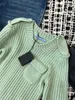 Suéteres femininos designer outono/inverno nova volta 3d triângulo invertido bolso fino ajuste pulôver camisola para mulher o65d