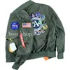 Neue NASA-Designerjacke für Männer und Frauen, Flugpiloten-Stylistenjacke, Bomberjacke, Windjacke, Stickerei, Baseball-Militärjacke, hochwertige Mode, 806