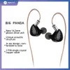 Fones de ouvido tinenhifi p1 max grande panda 14,2 mm Driver planejada hiFi INEAR fones de ouvido 2pin Cabo destacável confortável para usar P1 P2