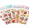 2000pcs 3D Carton Merry Christmas Puffy Stickers Bubble Sticker Santa Claus Xmas Decor for Kids SN1783