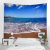 Tapisseries beaux paysage naturel tapisserie mur suspendu plage picine tapis camping tente couchage tampon à la maison feuille de lit h240514