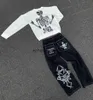 Women's Jeans 2023 Casual Oversize Denim Trousers Loose Streetwear Retro Skull Embroidery Washed Mens Jeans Pants Y2K Straight Pantnesephemeralew