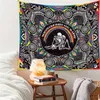 Tapisseries Squelette Fleur Lticolor Tapisserie Bohème Tenture Murale Psychédélique Chambre Fond Dortoir Chambre Clothvaiduryd