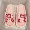 Marca designer verão ao ar livre sola macia dos desenhos animados graffiti chinelos sandálias de praia das mulheres sapatos casuais diy branco roxo rosa urso flores