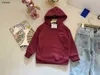 Bébé de luxe Survêtements garçons Automne ensemble vêtements de marque pour enfants Taille 110-160 Sweat à capuche avec logo brodé et jeans doublure en velours Jan20