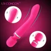 Vibrador poderoso vibrador duplo motor silicone tamanho grande varinha g-ponto massageador brinquedo sexual para casal clitóris estimulador para adultos 240117