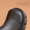 Botas martin meninas crianças sapatos de bebê curto 2022 novo outono e estilos, botas de inverno de pelúcia, couro preto