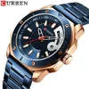 Другие часы 2023 Мужские мужские es For Man relgio masculino orologio uomo Мужские Curren Ремешок из нержавеющей стали для мужского подарка Q240118