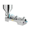 Machine de remplissage de liquide pneumatique cosmétique manuelle semi-automatique horizontale en acier inoxydable petite quantité