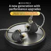 Kulaklıklar Linsoul KZ ZS10 Pro X Yükseltilmiş 1DD+4BA Hibrid Sürücü Hifi, Audiophile Müzisyen DJ için 0.75 mm 2pin kablo ile kulaklık kulaklıklarında