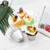 6 PCS Aluminium Dariol Mould Baking Cup Dariole Pudding Dessert Creme Moulds Round Nonstick Egg Tart Bakeware 240117