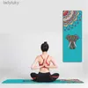 Yoga-Matten, 185 x 63 cm, Yoga-Handtuch, Superfaser, rutschfest, schweißabsorbierend, für hohe Temperaturen, Mikrofaser-Yoga-Handtuch, Yoga-Decke, Matte YogaL240119