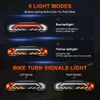 Lights Awapow Bicycle Alarm Taillight Anti Theft Usb Rechargeable Led Waterproof Smart Induction Bike Signal Brake Rear Lamp Bike Alarm