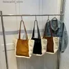 Einkaufstaschen Damen Casual Hohe Kapazität Handtasche für Frauen Totes 2024 Winter Große Stoff Shopper Einkaufstasche Weibliche Stoff Schulter seitentasche Q240118