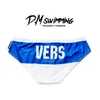 Topp vers Mens Underwear Double Layers Swimming Trunks Gay Men Underpants Personlighet 240117