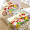 Table Cloth Flowers Tulips Cover Printing Waterproof Tablecloth More Size Tablecloths Kitchen Wedding El Decoration