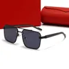 Lunettes de soleil de mode pour femmes lunettes de créateur Carti homme classique monture en métal lentille découpée lunettes Polaroid dégradé bleu parasol usine en gros avec boîte 53KZ