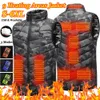 Chaquetas eléctricas con calefacción, 9 zonas de chaleco, ropa deportiva para hombres y mujeres, abrigo, chaqueta calefactora USB con calor de grafeno para acampar 240117