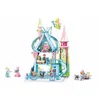 Blocs SLUBAN filles princesse rêve château de glace modèle amis blocs de construction ville éducatif créatif briques chiffres jouets pour ldrenvaiduryb