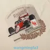 2024 Nouveau modèle T-shirts pour hommes Designer Niche Fashion Rhude F1 Racing Haute définition Imprimé Hip-hop Couple Casual T-shirt à manches courtes