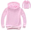 12 Farben Herbst Spring Coat Baby Jungen Mädchen Kleidung mit Kapuzekinder feste einfache Hoodies Sweatshirt Kinder Pullover Tops 240117