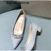 Jc jimmynessità choo elegante sexy sandalo puntato di bing pompe da donna scarpe da donna abito da donna aurelie perle perletto tacco da tacco alto tacchi vestito festa da sposa regalo con bo.