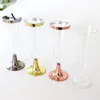 Disposable Cups Straws 12PCS High Quality Wedding Champagne Flute Creative Plastic Cup Glass Drinking Utensils For Party