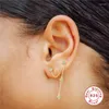 Ohrstecker QUKE Quastenketten Perlendiamant für Frauen 925 Sterling Silber Piercing Pendiente Hochzeit Schmuck Geschenk