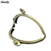 10 PcsLot 85 CM Antique Bronze Semicircle Metal Purse Frame Heart Kiss Clasp Handle For Bag Accessory 240117