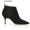 JC Jimmynessity Choo Luxury Black Winter Agate Boot Calf Кожаные ботинки Женщины на высоких каблуках.