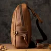 Hochwertige Schicht, handgefertigte Taschen, echtes Rindsleder, Herren-Stirnband, Brusttasche, Herren, Outdoor, Freizeit, Umhängetasche, Motorrad, Rindsleder, diagonale Schulter, trendig, 10A+