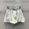 Leren damesshorts, broeken, letters, elastische taille, mini-shorts, coole sexy damesmeisjes korte broeken