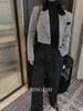 Abiti da donna Blazer Blazer Giacca Abbigliamento donna Esterno 2023 Cappotto di lusso stile coreano Y2k ritagliato inverno elegante abito in tweed sartoriale grigio cortoL240118